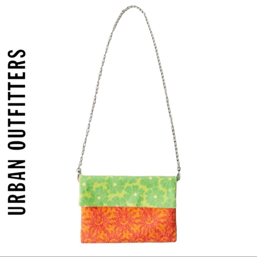 NEW Urban Outfitters UO Lucky Printed Terrycloth Crossbody Purse Bag